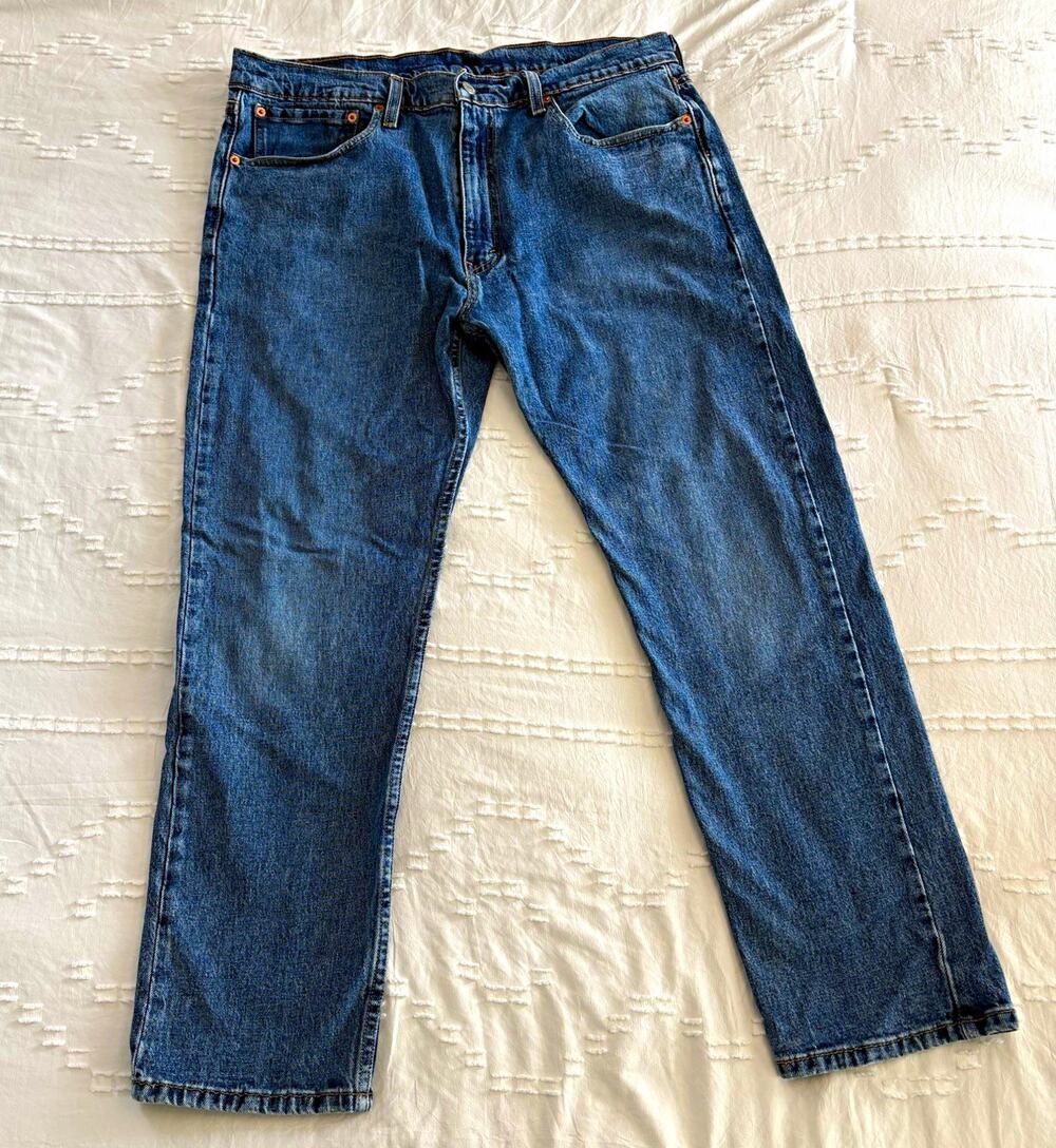 Levi’s 502 Original Fit Men’s Jeans Medium Blue Straight W36 L30 Dad Casual